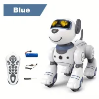 Jucărie robotică interactivă cu telecomandă pentru animalele de companie, cascadorii, detectare gesturi, funcție de răsturnare, cadou de Crăciun, Ziua Recunoștinței