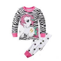 Pijama pentru copii cu motiv de unicorn