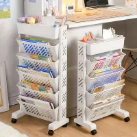 Removable storage basket for table with 5/6 floors and wheels
