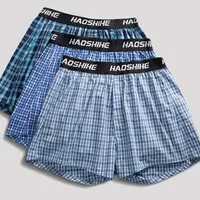 Men's plaid boxers (3 pcs) - random colours, breathable and comfortable for everyday wear