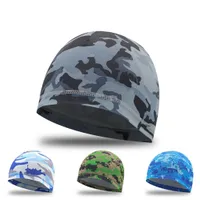 Universal cycling hat with camouflage printing - fast drying lining, breathable, suitable for sport, hiking, swimming
