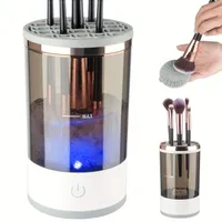 Brush cleaner for makeup - Electric, portable with USB charging, various attachments