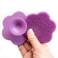 Luxurious silicone sponge with brushes for perfect cleaning of the skin from dirt - more colors