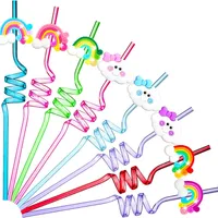 24pcs party straws Rainbow straw