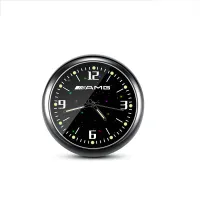 Miniature Lighted Analog Clock on Car Dashboard - Various Car Brands