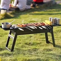 Portable barbecue for charcoal, 1 pcs - Folding grill for outdoor BBQ, camping and travel