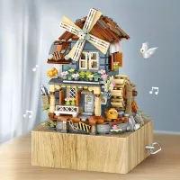 Cute and classic music box for windmill