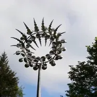Magický kovový veterný mlyn Vonkajšie veterné rotory