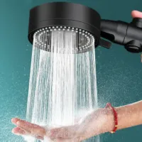 Úsporná sprchová hlavice s nastavitelným vysokým tlakem vody a jedním tlačítkem pro zastavení vody