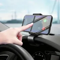 Suport auto pentru telefon cu rotație 360 de grade, suport universal handsfree pentru telefon, potrivit pentru bordul mașinii, suport anti-orbire pentru telefon