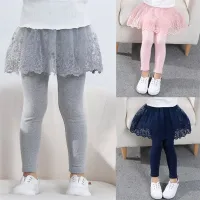 Children's leggings with skirt