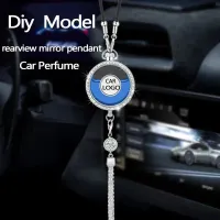 TA457 Car Perfume Pendants Car Pendant Accessories Air Freshener Metal Lace Pendant Car Interior Rearview Mirror Pendant Decoration