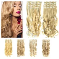 Clip in kit STANDARD curly - shade blond