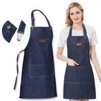 Unisex simple apron from denim