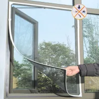 Practical net into the window against insects