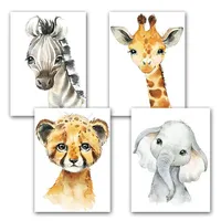 Obraz na plátne pre deti s motívmi zvierat