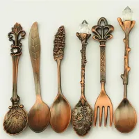 Decorative cutlery set 6 pcs