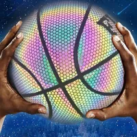 Holografický basketbalový míč s pumpičkou Monnie