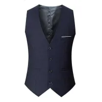 Women's single-row vest, elegant sleeveless, belt to highlight the waist and neckline to V - outer clothing