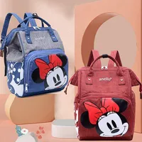 Modern comfortable stylish backpack for moms on important things with Disney motif