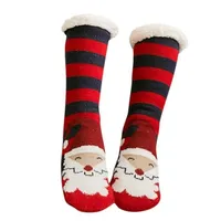 Women's insulated winter socks with cute Christmas motif
