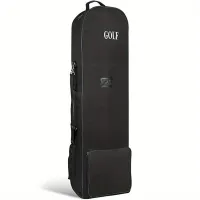 1 pc travel bag for golf clubs Airlines with wheel and detachable shoulder straps, folding bag for golf clubs Airlines