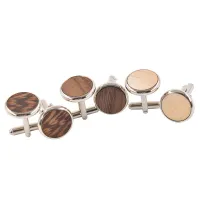 Wooden cuff links Cuff - 3 types