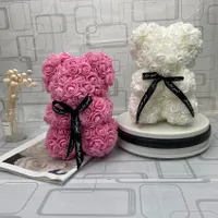 Ursuleţ de pluş făcut din trandafiri - cadou romantic
