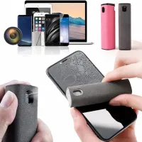 Portable Phone Screen Cleaner 2 in 1 Spray Computer Screen Dust Remover Microfiber Cloth for iPhone iPad Apple Polish