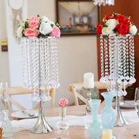 2pc Crystal Wedding Vases - Long and Luxury