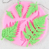 Silicone baking mould fern leaf