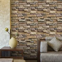 3D wall self-adhesive stone wallpaper