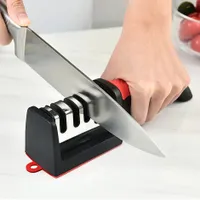 Professional 4-stage knife sharpener in the kitchen