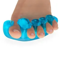 Silicone support for the proper position of fingers on the leg