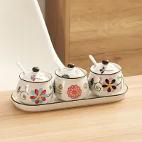 Set elegant de recipiente ceramice pentru ulei și condimente - Ideal pentru depozitarea sării, zahărului și condimentelor în bucătărie