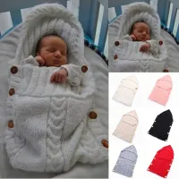 Knitted winter roll into a stroller for a pleasant sleep baby