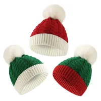 Baby Christmas cap of wool for boys and girls