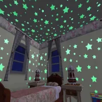 3D luminous stars on the wall 100pcs