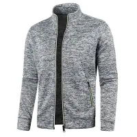 Men's modern sports sweatshirt with zipper on - more colors