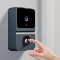 Sonerie wireless WiFi pentru exterior cu cameră HD, vedere pe timp de noapte, video și interfon pentru casă