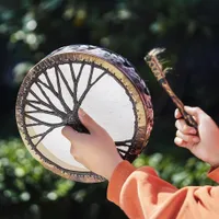 Handmade shaman drum from the far east