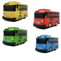 Autobuz 4 buc - modele de plastic cu mers înapoi