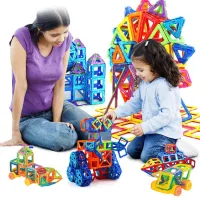 Set magnetic de construcție 184 de piese