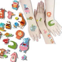 Tatouages temporaires pour enfants avec motifs d'animaux