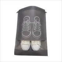 Set of 10 storage bags for shoes made of nonwoven fabric with pockets for travel