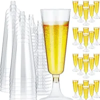 24 pieces party plastic cups for champagne