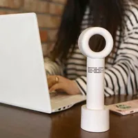 Portable table fan without blades