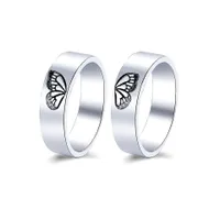 Originální minimalistická sada prstenů s motýlkem pro zamilované páry Millie