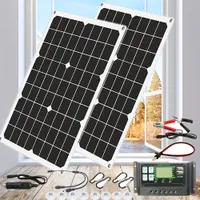 Complete Solar Panel Power - Car Charger, Yachts, RV, Boats, Home and Camping © Dual USB and free controller