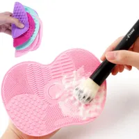 Silicone one-colour pad for cleaning makeup brushes Summers